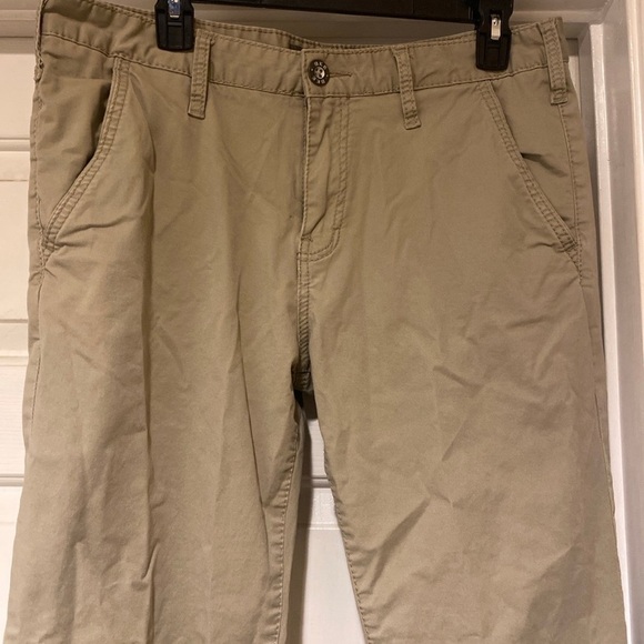 BKE Pants Mens 34 S Beige Khaki Jake Straight Stretch Flat Front Casual - Picture 4 of 8